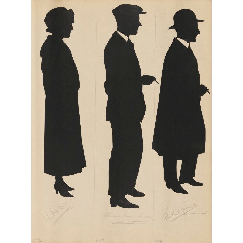 Tourists on the West Pier, Brighton (S. Milward; Clarence Owen Bailey; G?.W.W. Caus) Portrait Print