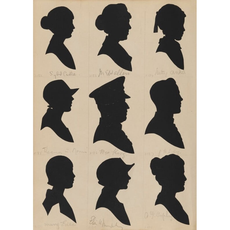 Tourists on the West Pier, Brighton (Sybil Ann Cadle; M.E. Walters; Betty Anker; Eleanor T. Norris; Major King; J.H. Filbey; Mary Eder; Elaine H. Murphy; A.G. Copley) Portrait Print