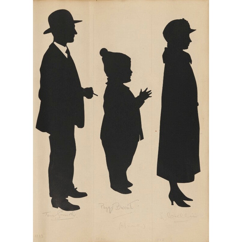 Tourists on the West Pier, Brighton (Tom Smith; Peggy Barret (or Barrett); S. Crellin) Portrait Print