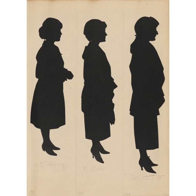 Tourists on the West Pier, Brighton (V.E. Strange; F. Webb; Pat Stewart) Portrait Print