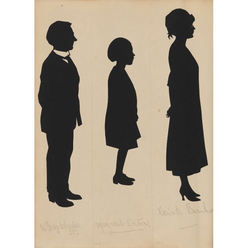 Tourists on the West Pier, Brighton (W. George Wheeler, L.P.J; Margaret Orton; Doris M. Burnham) Portrait Print