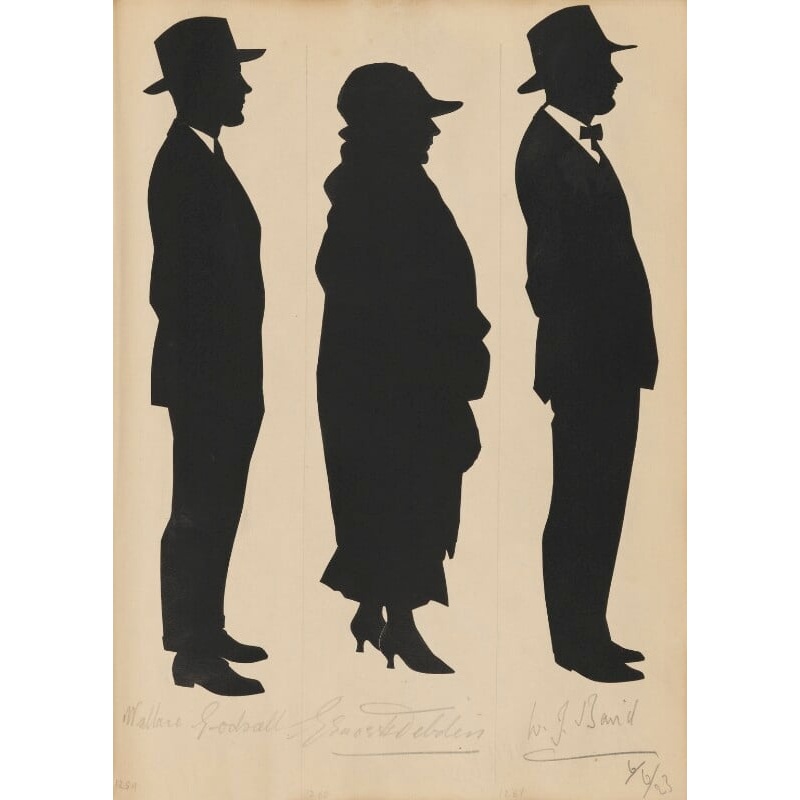 Tourists on the West Pier, Brighton (Wallace Godsall; Grace? Debdin; William James Baird) Portrait Print