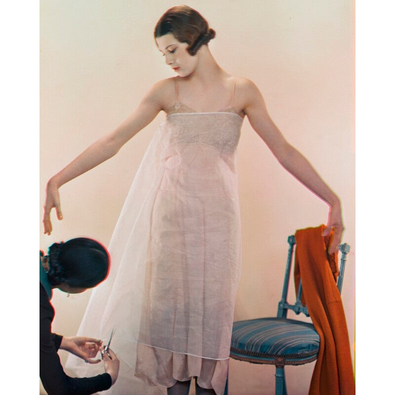 A Day in the Life of a Debutante: Visits the Dressmaker (Betty Cowell) Portrait Print