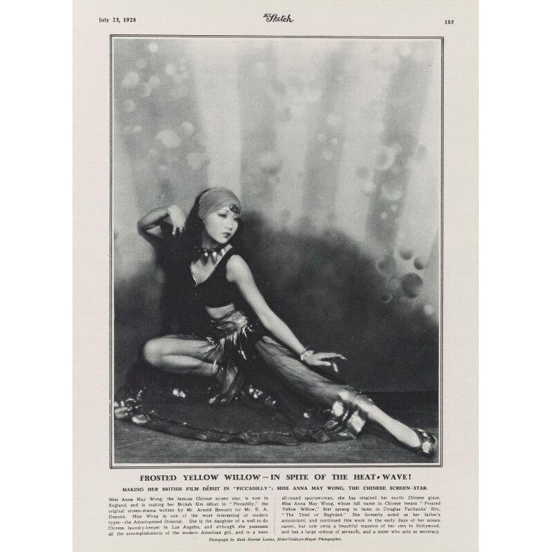 Anna May Wong Portrait Print-Unframed & Black Frame & Grey Frame & Oak Frame & White Frame-Extra small (glossy paper only) & Small & Medium & Large & Extra large (unframed, glossy paper only)-Glossy photo paper & Matt art paper & Canvas (medium only)