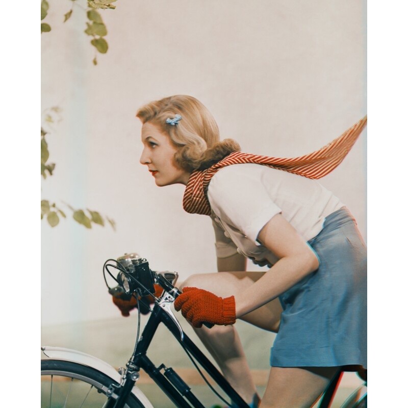 Bicycle (Mary Peech) Portrait Print