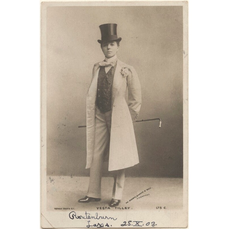 Vesta Tilley Portrait Print-Unframed & Black Frame & Grey Frame & Oak Frame & White Frame-Extra small (glossy paper only) & Small & Medium & Large & Extra large (unframed, glossy paper only)-Glossy photo paper & Matt art paper & Canvas (medium only)