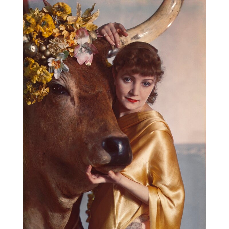 Violet, Baroness von Gagern as Europa Portrait Print