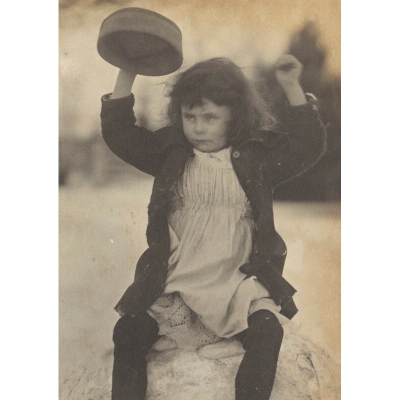 ‘Harold on a snow ball’ (Harold Hawthorn Myers) Portrait Print