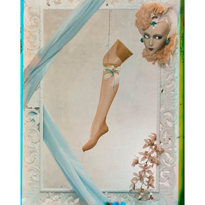 Stockings Portrait Print-Unframed & Black Frame & Grey Frame & Oak Frame & White Frame-Extra small (glossy paper only) & Small & Medium & Large & Extra large (unframed, glossy paper only)-Glossy photo paper & Matt art paper & Canvas (medium only)