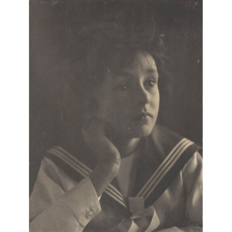 ‘Thinking of his mother’ (Leopold Hamilton Myers) Portrait Print