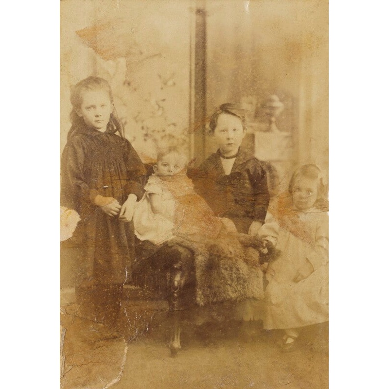 Violet Foster (ne Myers); Lettice Margaret Myers; Kenneth Myers; Elsie Myers Portrait Print