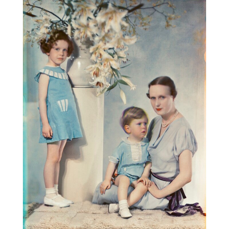 Viscountess Churchill with her children Portrait Print