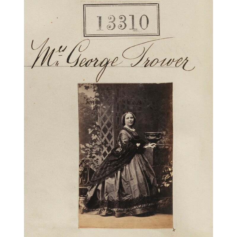 Beatrice Trower (ne Oakley) (‘Mrs George Trower’) Portrait Print