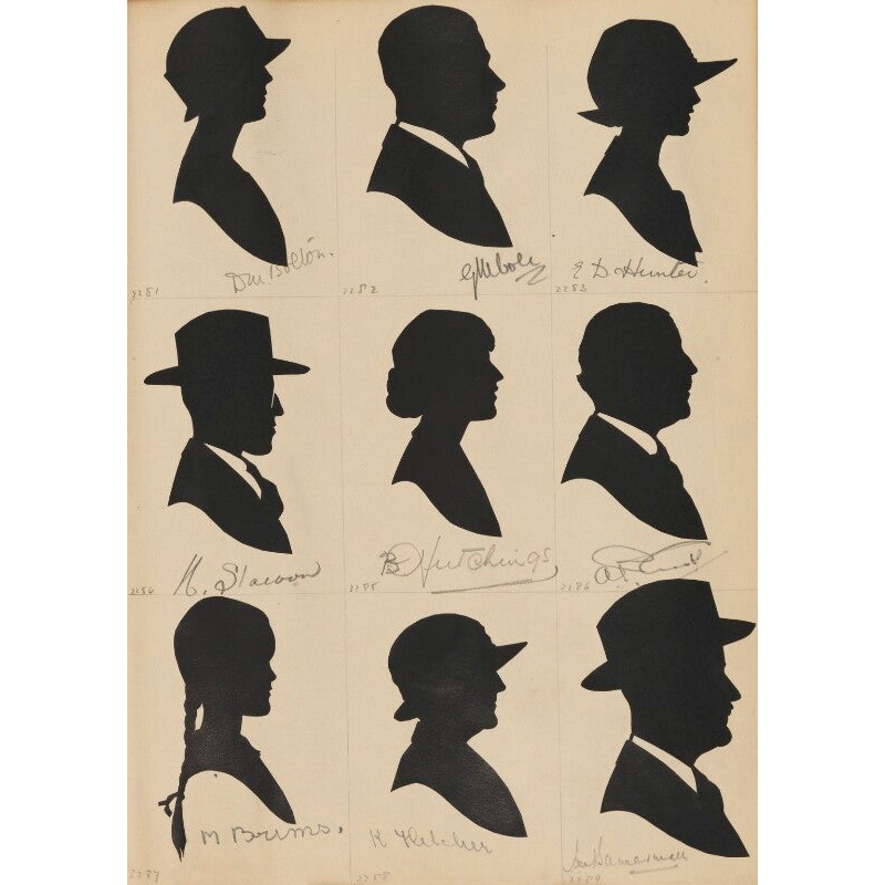 Tourists on the West Pier, Brighton (D.M. Bolton; G. Mibore?; E.D. Hunter; H. Slarvon?; B. Hutchings; A.P. Confe?; M. Brims? (or Burns?); K. Fletcher; Paul Summerwall?) Portrait Print