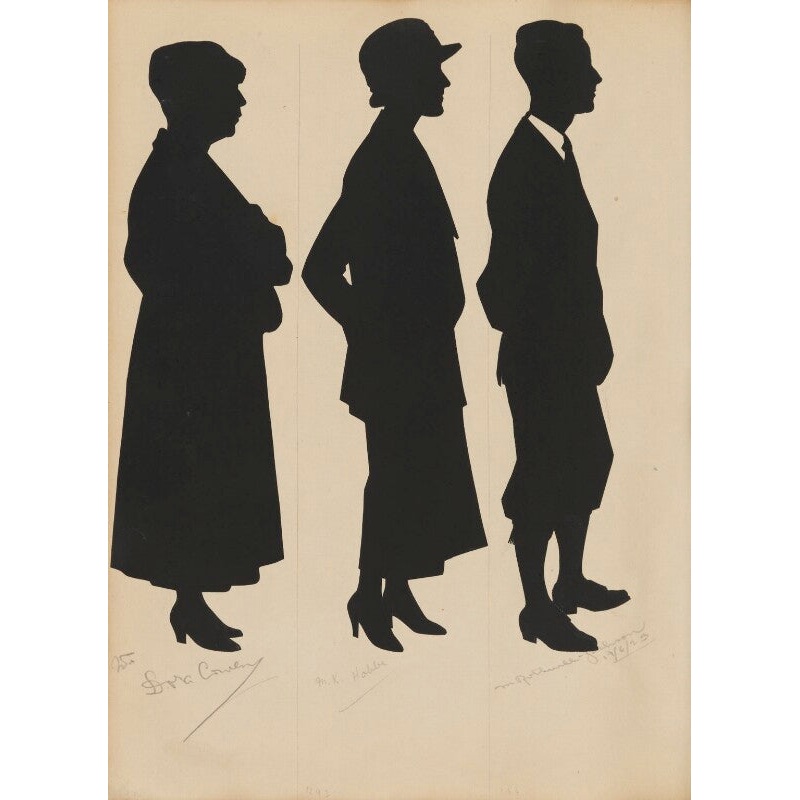 Tourists on the West Pier, Brighton (Dora Cowley?; M.K. Hobbs; James Frederick Marshall Rothwell-Jackson) Portrait Print