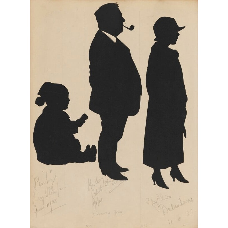 Tourists on the West Pier, Brighton (Lily? Thompson; J. Brownlee Young; Phyllis Debenham) Portrait Print