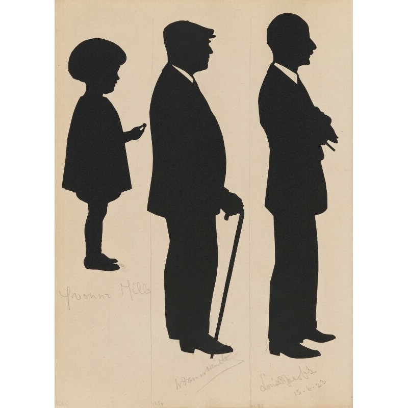 Tourists on the West Pier, Brighton (Yvonne Mills; W. James Whitte; Louis R. Jacobs) Portrait Print