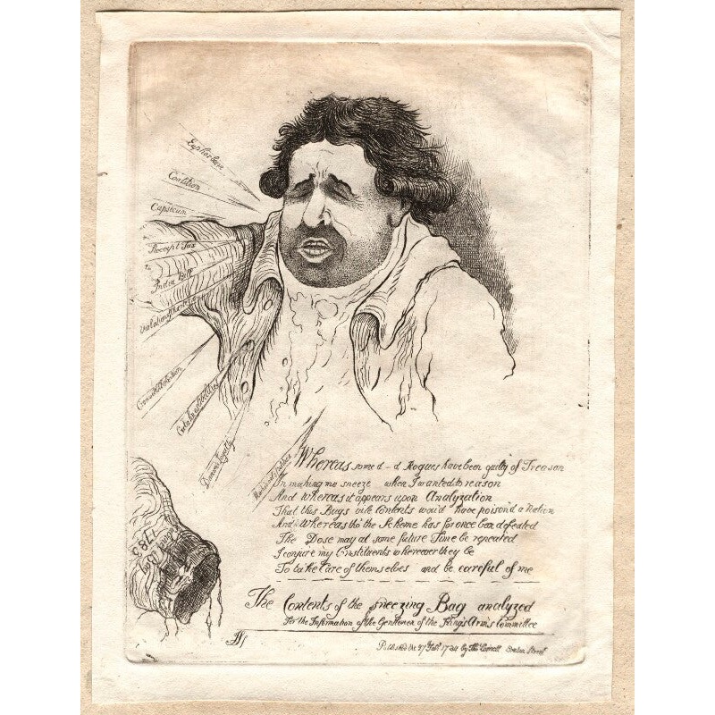 Charles James Fox (‘The contents of the sneezing bag analyzed’) Portrait Print