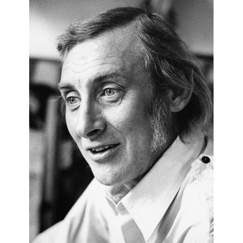 Spike Milligan Portrait Print-Unframed & Black Frame & Grey Frame & Oak Frame & White Frame-Extra small (glossy paper only) & Small & Medium & Large & Extra large (unframed, glossy paper only)-Glossy photo paper & Matt art paper & Canvas (medium only)