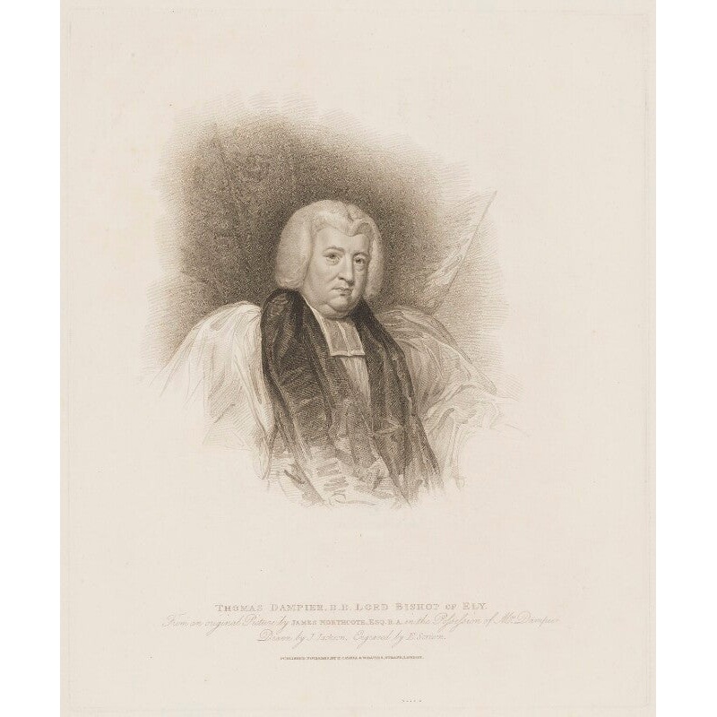 Thomas Dampier Portrait Print-Unframed & Black Frame & Grey Frame & Oak Frame & White Frame-Extra small (glossy paper only) & Small & Medium & Large & Extra large (unframed, glossy paper only)-Glossy photo paper & Matt art paper & Canvas (medium only)