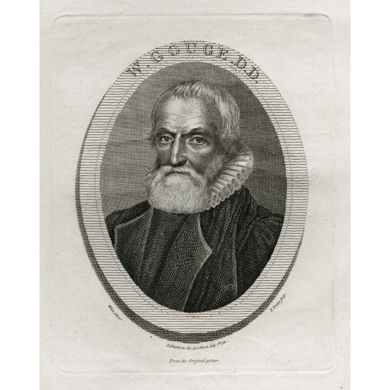 William Gouge Portrait Print-Unframed & Black Frame & Grey Frame & Oak Frame & White Frame-Extra small (glossy paper only) & Small & Medium & Large & Extra large (unframed, glossy paper only)-Glossy photo paper & Matt art paper & Canvas (medium only)