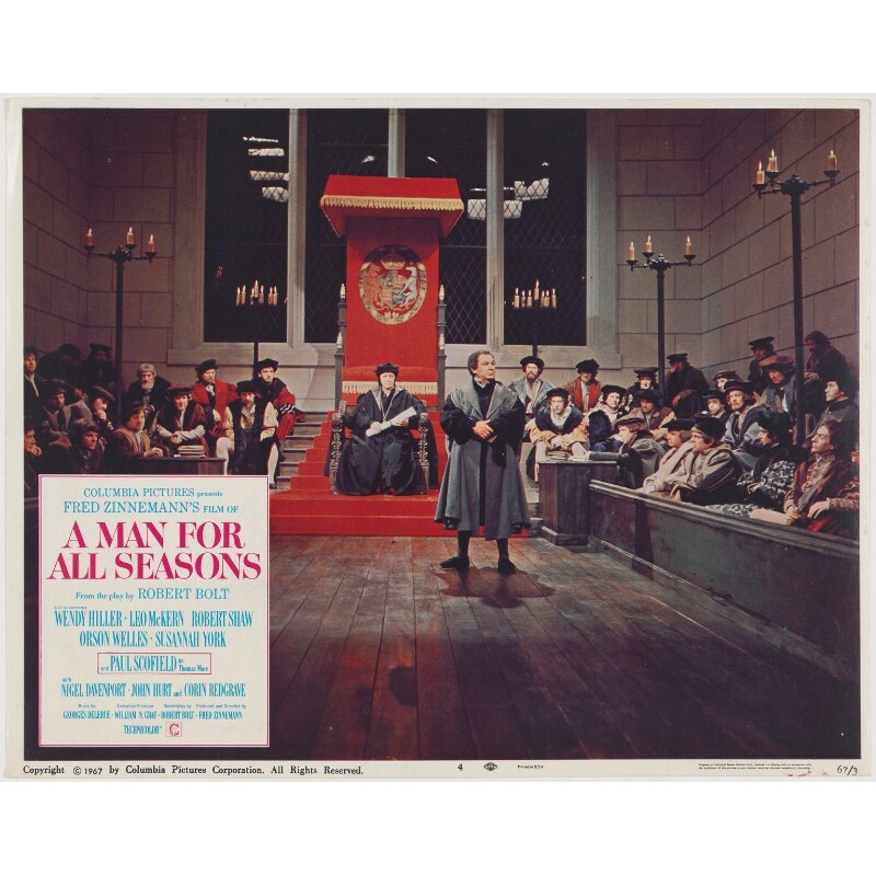 A Man for All Seasons lobby card 4 (Leo McKern as Thomas Cromwell, Earl of Essex) Portrait Print