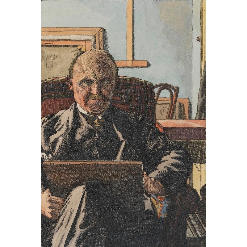 Charles Ginner Portrait Print-Unframed & Black Frame & Grey Frame & Oak Frame & White Frame-Extra small (glossy paper only) & Small & Medium & Large & Extra large (unframed, glossy paper only)-Glossy photo paper & Matt art paper & Canvas (medium only)