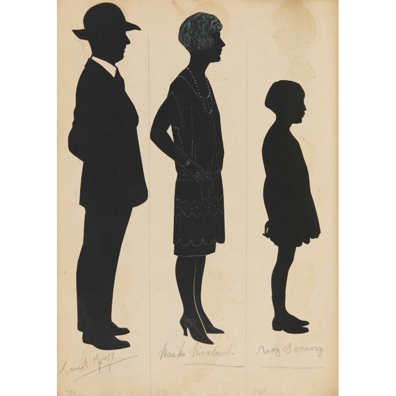 Tourists on the West Pier, Brighton Portrait Print