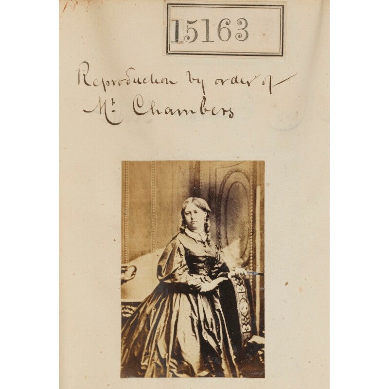 Unknown woman (‘Reproduction by order of Mr Chambers’) Portrait Print