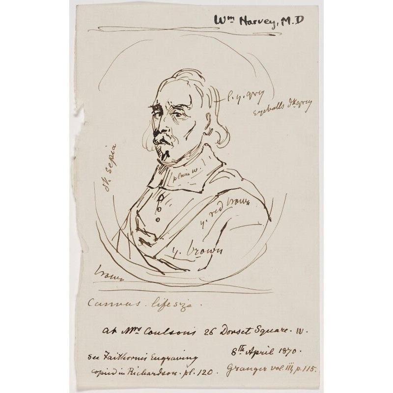 William Harvey Portrait Print-Unframed & Black Frame & Grey Frame & Oak Frame & White Frame-Extra small (glossy paper only) & Small & Medium & Large & Extra large (unframed, glossy paper only)-Glossy photo paper & Matt art paper & Canvas (medium only)