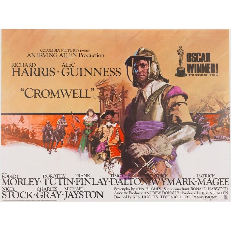 ‘Cromwell’ (Dame Dorothy Tutin as Henrietta Maria; Sir Alec Guinness as King Charles I; Richard Harris as Oliver Cromwell) Greetings Card