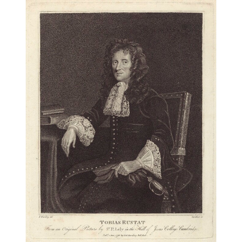 Tobias Rustat Portrait Print-Unframed & Black Frame & Grey Frame & Oak Frame & White Frame-Extra small (glossy paper only) & Small & Medium & Large & Extra large (unframed, glossy paper only)-Glossy photo paper & Matt art paper & Canvas (medium only)