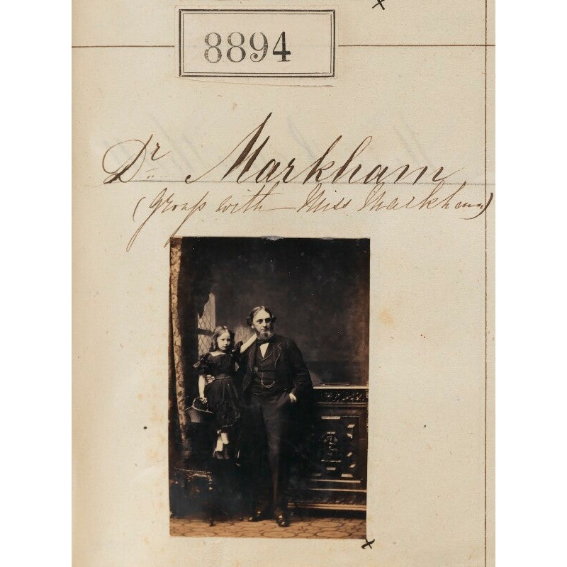 William Orlando Markham; Eliza Catherine Poland (ne Markham) (‘Dr Markham (group with Miss Markham)’) Portrait Print