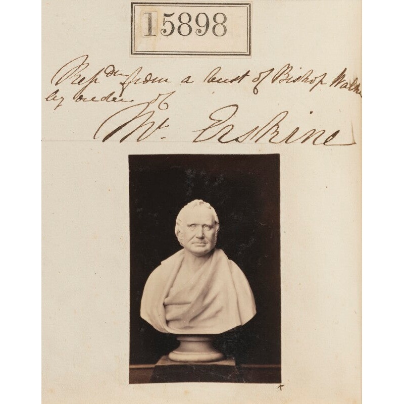 Bishop Walker (‘Reproduction from a bust of Bishop Walker by order of Mr Erskine’) Portrait Print