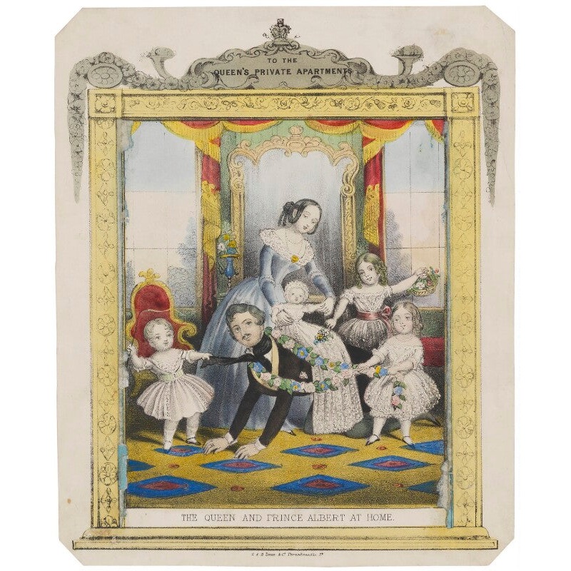 The Queen and Prince Albert at Home Portrait Print