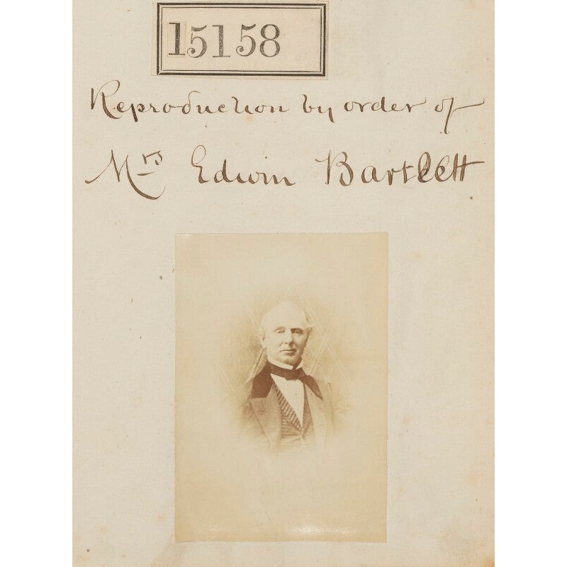 Unknown man (‘Reproduction by order of Mrs Edwin Bartlett’) Portrait Print