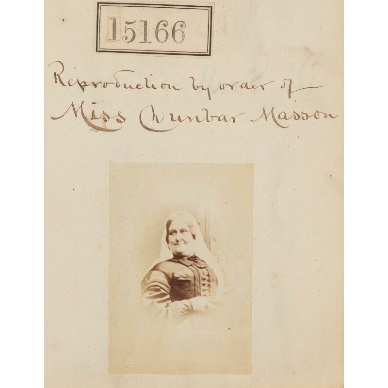 Unknown woman (‘Reproduction by order of Miss Chunbar Masson’) Portrait Print