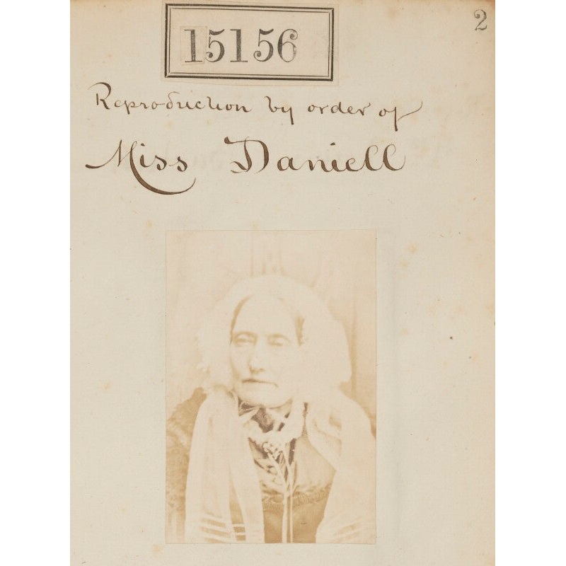Unknown woman (‘Reproduction by order of Miss Daniell’) Portrait Print