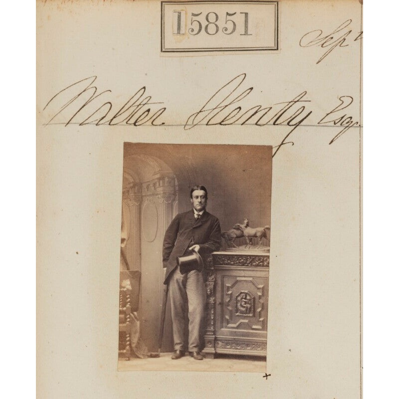 Walter Henty Portrait Print-Unframed & Black Frame & Grey Frame & Oak Frame & White Frame-Extra small (glossy paper only) & Small & Medium & Large & Extra large (unframed, glossy paper only)-Glossy photo paper & Matt art paper & Canvas (medium only)