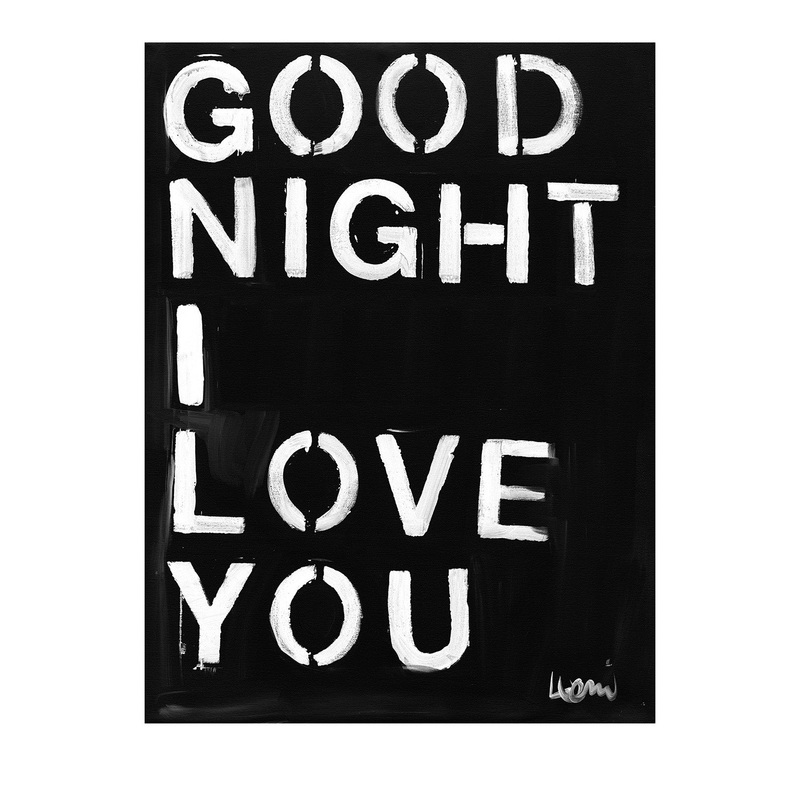 Good Night I Love You Art Print