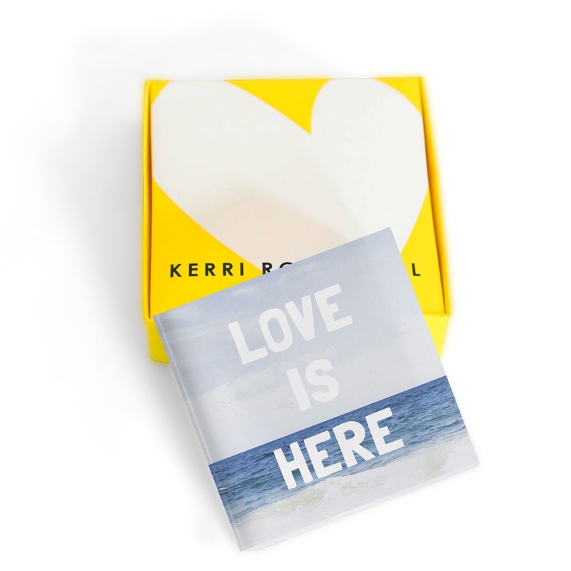 Love is Here Block of Love White